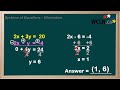 wcln math systems of equations elimination