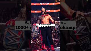 WWE 10 longest reigning World Champions in history #wwe #romanreigns #brocklesnar #wweshorts #viral