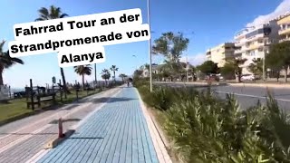 Wir fahren am Strand entlang und testen mein neues Fahrrad|Reise Vlog Türkei Alanya 26. Februar 2025