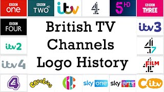 British TV Channels Logo History