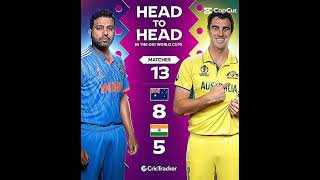 INDIA VS AUSTRALIA HEAD TO HEAD MATCHES #WORLDCUP #FINAL #AUSVSIND #SHORTS #CRICKET #CRICKETBALL
