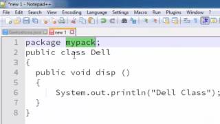 148. Create and Save Package for notepad user in Java Programming (Hindi)