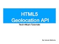 HTML5 Geolocation API | Get Latitude Longitude using JavaScript |  Geolocation