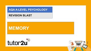 AQA A-Level Psychology Revision Blast | Memory | 10 Mar 2021
