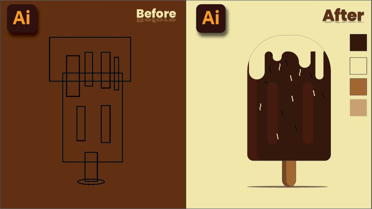 Adobe Illustrator Create A Stick Ice Tutorial Adobeillustrator
