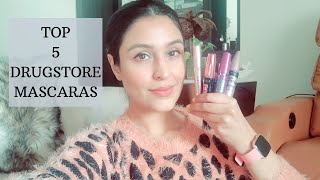 TOP 5 DRUGSTORE MASCARAS IN INDIA | Affordable Makeup | Chetali Chadha