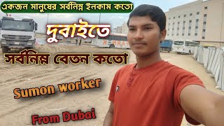 দুবাই সর্বনিম্ন বেতন কত। dubai minimum salary। dubai salary per month 2025। dubai salary per month