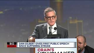 Dan Gilbert gives first public speech since stroke