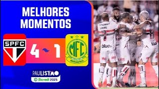 SÃO PAULO 4 X 1 MIRASSOL | MELHORES MOMENTOS | 7ª RODADA | PAULISTÃO SICREDI 2025