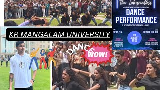 KR Mangalam University Dance performance by Labyrinthss for Freshers