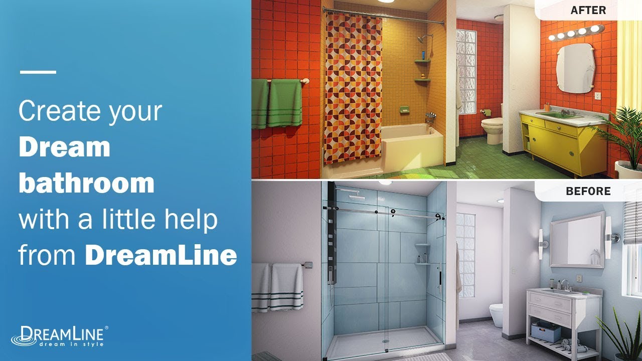 Bathroom Renovation With Dreamline Shower Doors Youtube