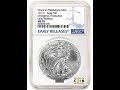 Another Modern Rarity; It's The 2021 (P) American Silver Eagle Type 1 Emergency Production Bullion