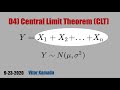 D4) Central Limit Theorem (CLT)
