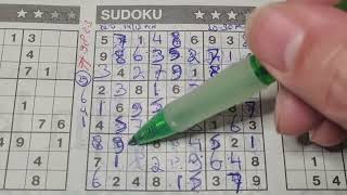 Tuesday. Bonus Extra edition (#9823) Three Stars Sudoku puzzle  12-31-2024 Extra part 1 of 4