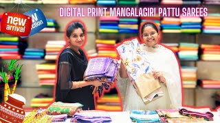 Festive collection ✨ | mangalagiri pattu sarees with digital prints | CNR handlooms