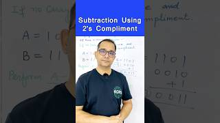 Subtraction Using 2's Compliment | Digital Electronics | Tech Gurukul by Dinesh Arya #shorts #short