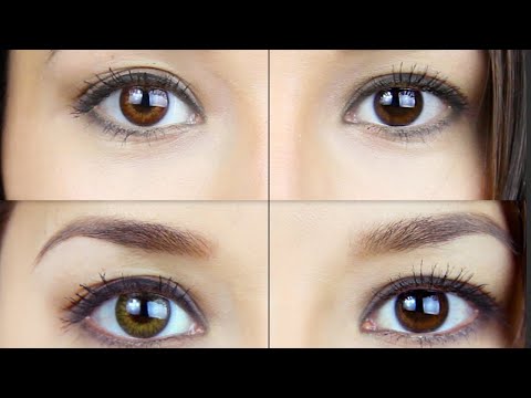 desio contacts demo all 8 colors on dark eyes contact lens colored e