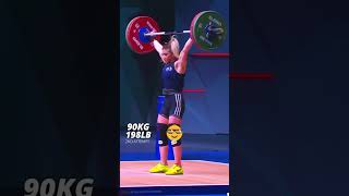 EUROPEAN RECORD | How Mihaela Dominates #weightlifting #shorts