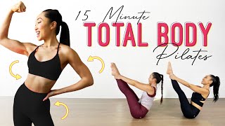 15 Minute Full Body Pilates - thighs, arms, obliques