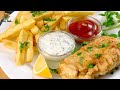 Classic British Fish And Chips Recipe | Fried Fish with French Fries Recipe | Tasty Foods