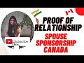 Proof of Relationship | SPOUSE SPONSORSHIP CANADA | HOW TO PROVE GENUINENESS OF MARRIAGE 🇮🇳🇨🇦