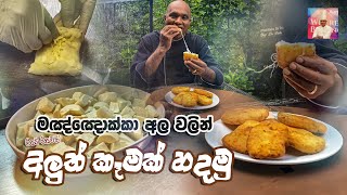 Let's make a new dish | මඤ්ඤොක්කා අල වලින් අලුත් කෑමක් හදමු |  Cassava with Stup cheese