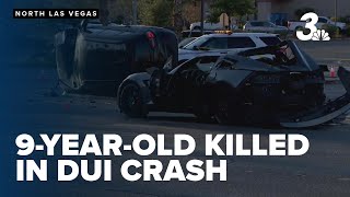 9-year-old dies after suspected DUI crash in North Las Vegas