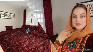 Living room decor afghan style اتاق نشیمن افغانی دیکور کردم