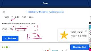 Probability with discrete random variables : Khan Academy
