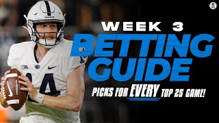 Free Picks for EVERY Top 25 game in College Football [Week 3 Betting Guide] | CBS Sports HQ