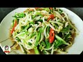 Stir-Fried Royale Chives with Bean Sprout l 青龙菜炒豆芽