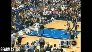 Tim Duncan - 34 pts, 24 reb, 6 asts, 6 blks vs Mavericks Full Highlights (2003 WCF GM3) (2003.05.23)