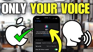 How To Set Siri Only For My Voice (iPhone)