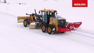 John Deere 672 GP Motor Grader with Mählers side plow