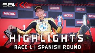 FULL HIGHLIGHTS: Race 1 at Jerez 👑 | 2024 #SpanishWorldSBK 🇪🇸