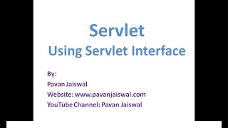 4 Normal class Implementing Servlet interface - Part A