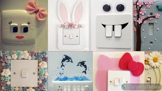 Creative switch board decoration ideas | Beautiful Switch board decoration | Switchboard designs