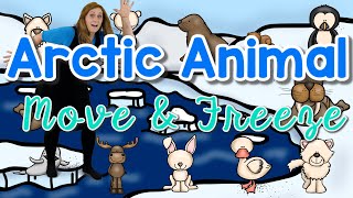 Freeze  Dance with Arctic Animals |Brain Break | Winter Dance and Freeze |Sing Play Create