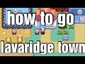Pokemon emerald: how to go lavaridge town. how to go 4 gym town. next town to fallarbor town.lavarig