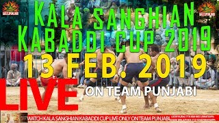 KALA SANGHIAN KABADDI CUP 13 FEB 2019 JEETA MAUR, MOHNA , JAWAHRA INTERVIEW WITH LUCKY KURALI