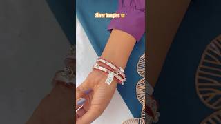 Beautiful silver bangles with 66% discount 🌸🪔#viralvideo #youtubeshorts #jewellery