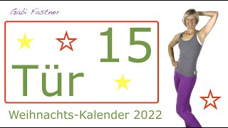 Tür 15🎄Adventskalender🎅🏼15 min. Plätzchen-Bauch wegtrainierten | ohne Geräte, im Stehen