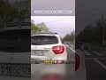 driver brakes to complete stop dashcam karma police