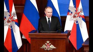Vladimir Putin Addresses the Russian Defense Ministry Board Dec 21, 2022 - English Subtitles