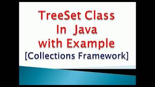 TreeSet in java example program