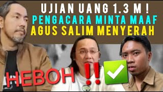 PENGACARA AGUS SALIM AKHIRNYA MINTA MAAF JUGA 🔴