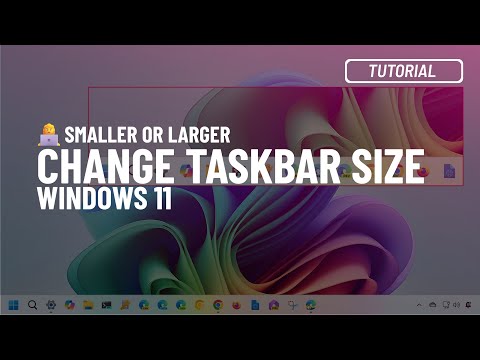 Windows 11: Change Taskbar size – make it smaller or larger (2025)