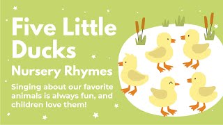 Five Little Ducks Nursery Rhymes by Cali's Books. Animal Kids Sound Books. #bestchildrensmusic