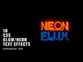 10 CSS Neon / Glow Text Effects