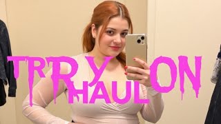 4K USA] Transparent Trends Try On Haul of Zip Tops with New Moden See Through | Chic Undo Tops 2025